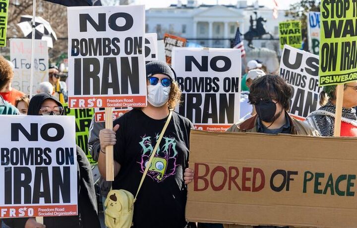 بوستون-آمریکا| تظاهرات ضد جنگ و محکومیت حمله به ایران