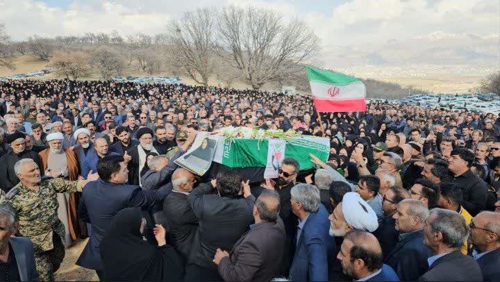 پیکر شهیده پوران قلی‌پور در زادگاهش آرام گرفت