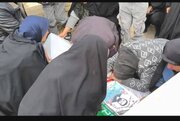 پیکر مطهر شهید جمشید غلامی در دهگلان به خاک سپرده شد