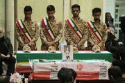 تشییع پیکر دو شهید دانش‌آموز میناب در گراش