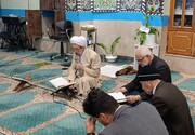 محفل جزءخوانی قرآن کریم در مسجد جامع کوهدشت