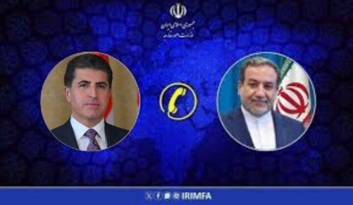 رایزنی عراقچی و بارزانی در مورد تقویت همکاری‌های ایران و عراق برای صیانت از مرزها