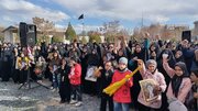 اجتماع عزاداران کارچانی در گلزار شهدا؛ فریاد «انتقام» نوجوانان طنین‌انداز شد