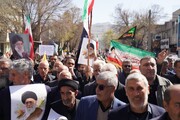 راهپیمایی باشکوه مردم خرم‌آباد در محکومیت جنایات اخیر آمریکای جنایتکار و رژیم صهیونیستی