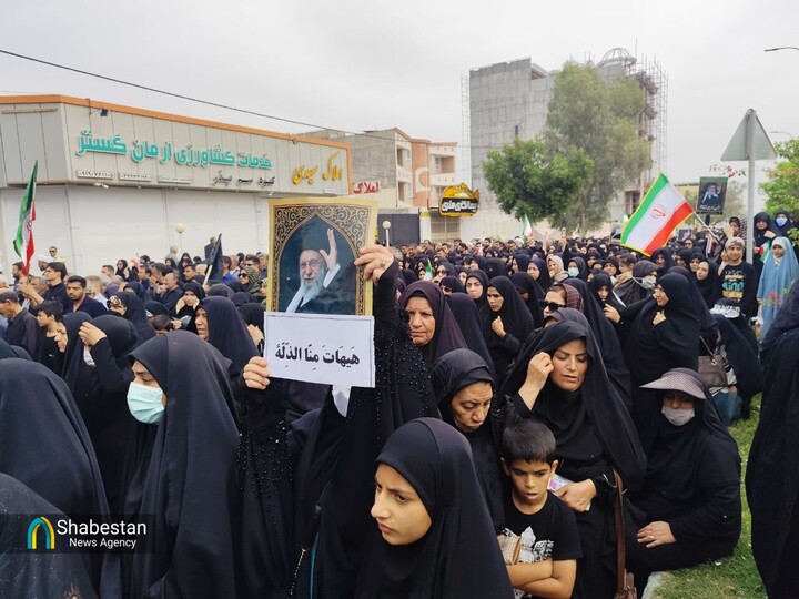 فیلم| راهپیمایی جیرفتی ها در محکومیت جنایات آمریکا و اسرائیل