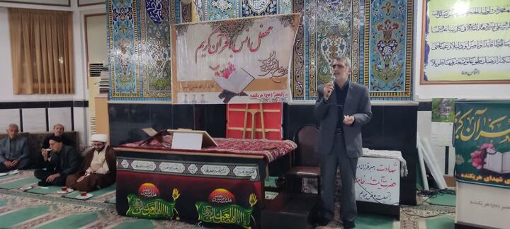 محفل قرآنی بچه های مسجد ولیعصر(عج) هریکنده در فراق رهبر شهید