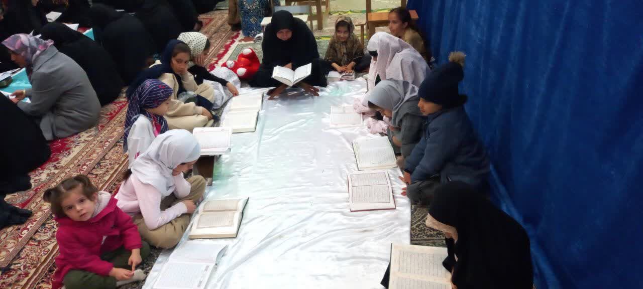 گرامیداشت شهادت رهبر معظم انقلاب در مسجد امام هادی شهرک منظریه با نوای قرآن و عترت