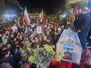 شهید وطن «حسین محمدآبادی» در آغوش مردم بیرجند