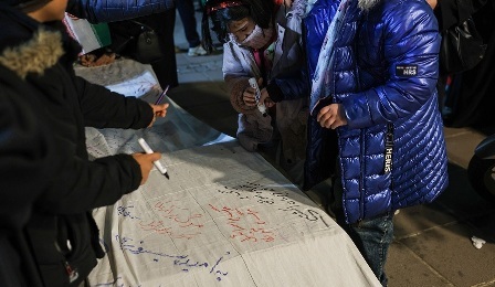 مسجدی که در شب‌های جنگ تریبون اتحاد و مقاومت شده است