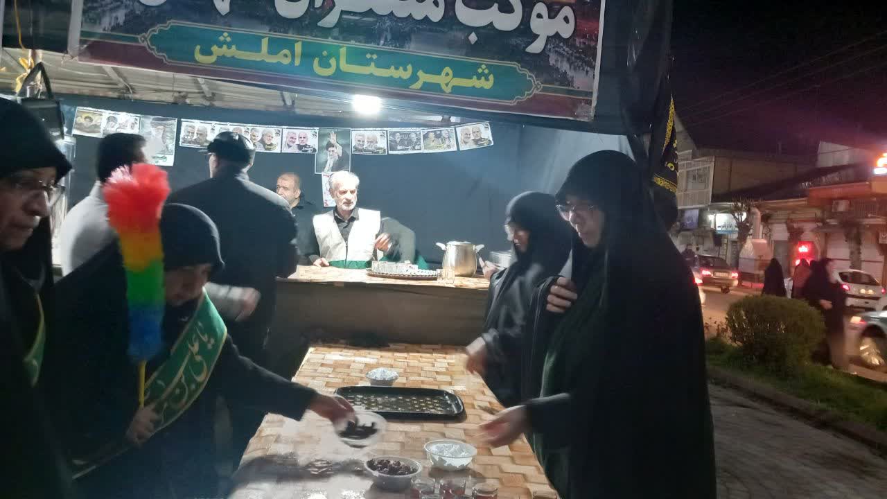 خدمات رسانی ۳۴ موکب اربعین حسینی گیلان در اجتماعات شبانه