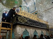 حرمین کاظمین(ع) با نزدیک شدن به شهادت امام علی(ع) سیاهپوش شد