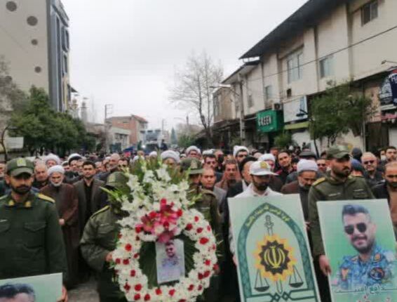 تشییع با شکوه پیکر چهارمین شهید نکایی در جنگ آمریکایی_صهیونیستی