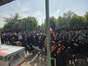 تشییع پیکر شهید منصور مظفری درگیری از شهدای حمله آمریکایی_صهیونیستی