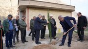 غرس نهال به یاد شهدای والامقام دهستان چین