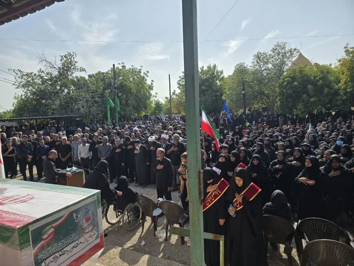 تشییع پیکر شهید منصور مظفری درگیری از شهدای حمله آمریکایی_صهیونیستی