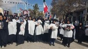 حمایت بانوان کفن پوش بوانات از پاسخ به تجاوز دشمن به کشور