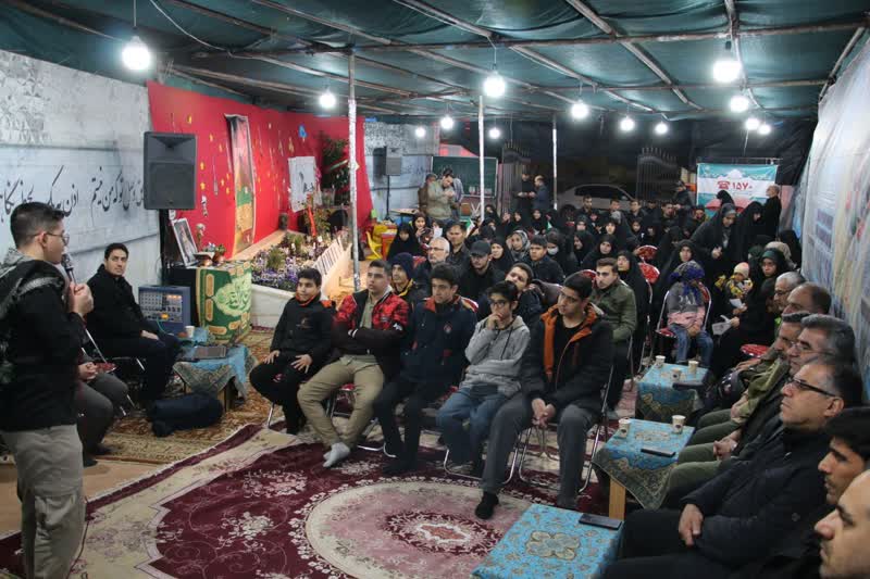 حضور مدیر ستاد کانون مساجد استان سمنان در حسینیه «شجره طیبه»
