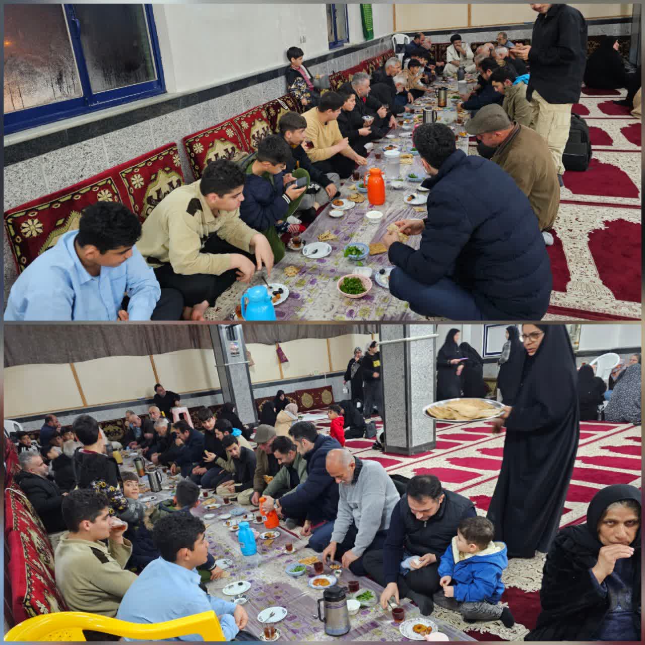 برپایی ضیافت افطاری به مناسبت شب قدر