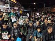 یازدهمین شب حضور خیابانی جیرفتی‌ها در خونخواهی رهبر شهیدشان