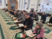 محفل انس با قرآن کریم به یاد رهبر شهید و شهدای رمضان در سرپل ذهاب