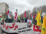 لحظاتی از راهپیمایی روز قدس در زنجان