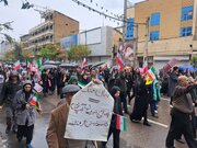 لیبک مردم شیراز به دعوت رهبر معظم انقلاب؛ حماسه ای دیگر در روز قدس ۱۴۰۴