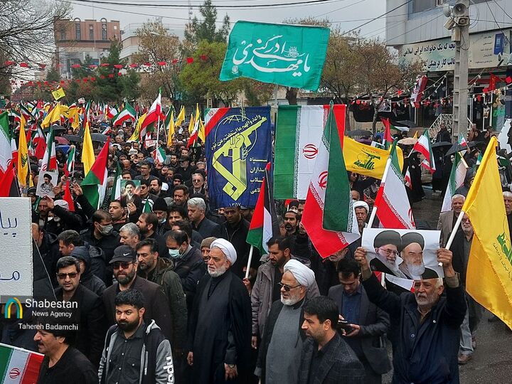 حماسه دیگری از مردم کرمان در هوای بارانی روز قدس
