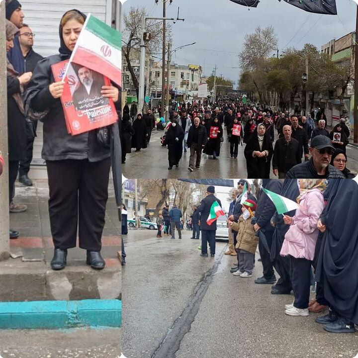 کرمانشاه هم‌صدا با ایران در راهپیمایی روز قدس