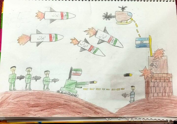 رنگ‌هایی از ایمان و وطن‌دوستی بر کاغذ امید