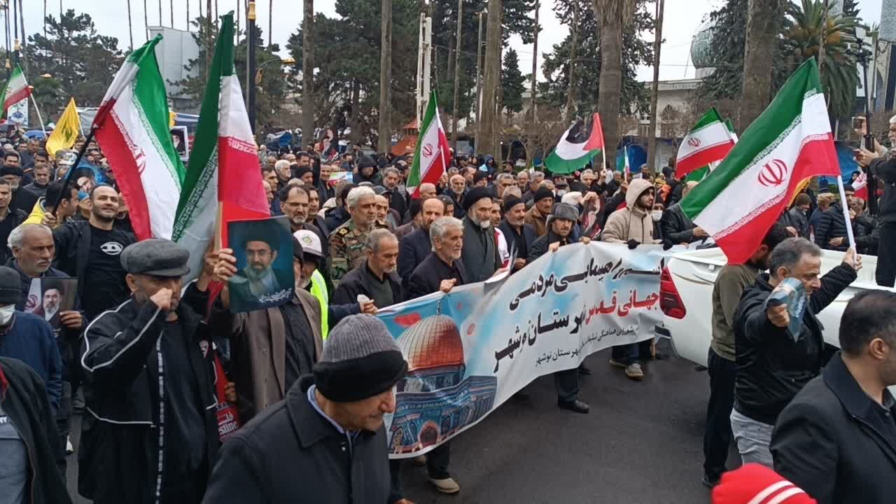 عهد دوباره مازندرانی با رهبر و فرماندهان شهیدان در روز قدس