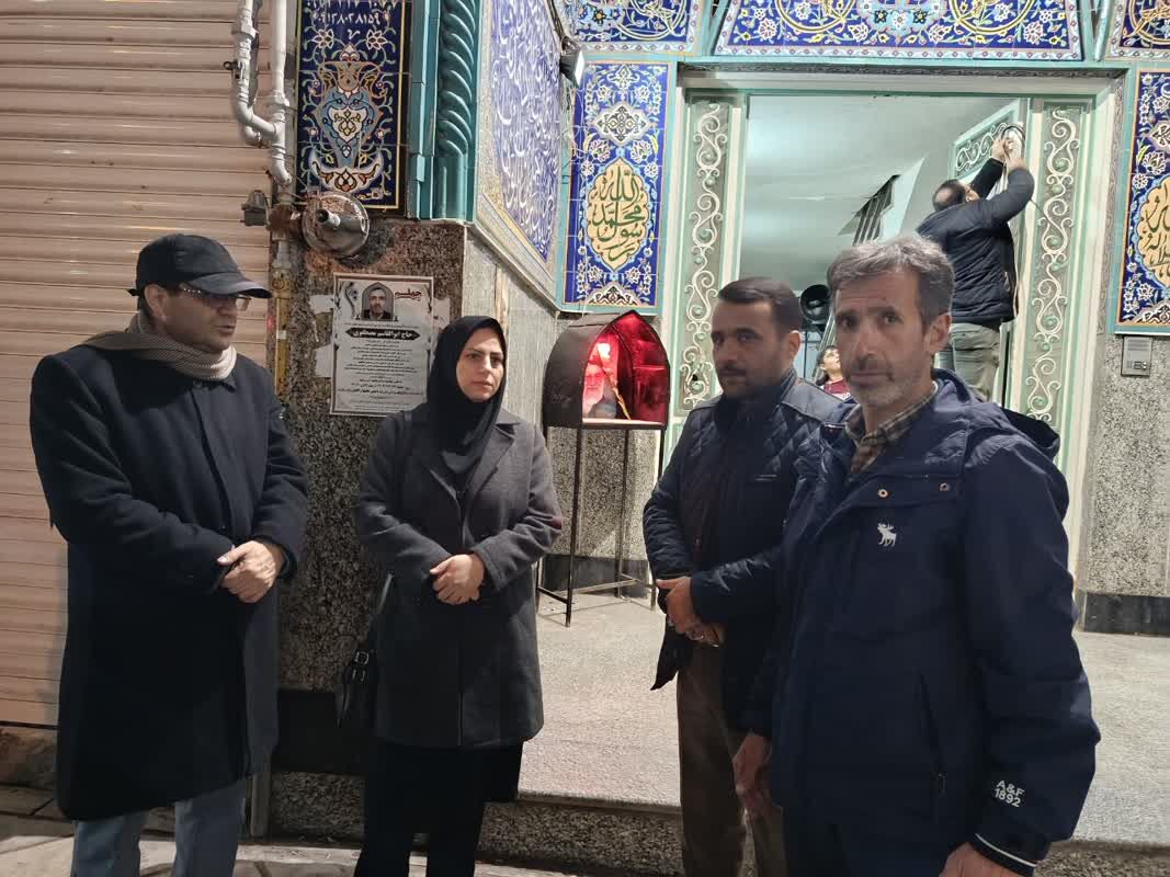 مدیرکل امور اجتماعی استانداری زنجان از مواکب‌ مردمی سطح مساجد و اماکن شهر بازدید کرد