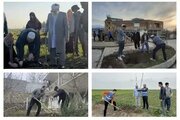 کاشت ۵٠٠ اصله نهال به یاد رهبر شهید