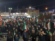 طنین شعارهای انقلابی در میدان آزادی کرمان