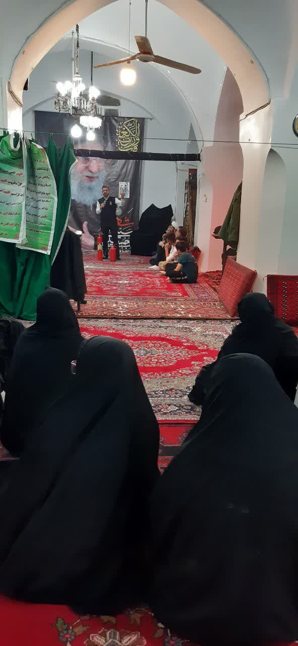 برگزاری دوره آموزشی امداد و کمک های اولیه در مسجد جامع روستای الوسجرد