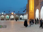 لحظات افطار در مسجد امام(ره) کرمان