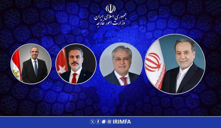 گفتگوی تلفنی عراقچی با وزرای امور خارجه ترکیه، مصر و پاکستان