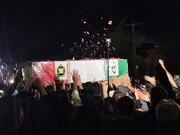 استقبال از پیکر مطهر شهید ناخدا دوم «اصغر مسلمی مهنی» در جیرفت