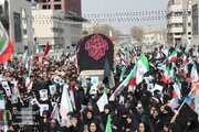 مراسم تشییع پیکر مطهر شهدای ناوشکن دنا و جماران در مشهد