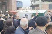 تشییع پیکر ۴ شهید ناو دنا در گرگان