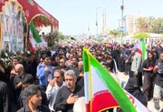 تشییع باشکوه شهدای ناوشکن دنا در بندرعباس