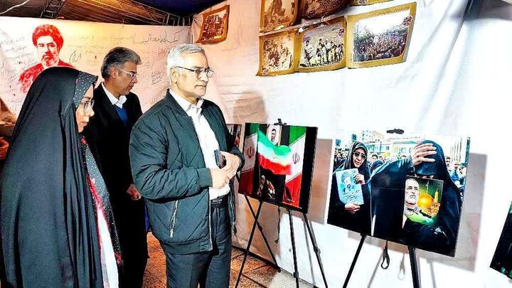 راه اندازی اولین نمایشگاه عکس خیابانی حماسه مردم مشهد در جنگ رمضان