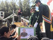 حماسه سازی مردم بیرجند در تشییع شهدای جنگ رمضان