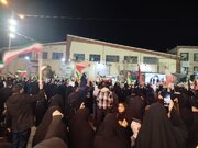 حمایت مردم زاهدان از نیروهای مسلح در بیست و سومین شب مقاومت