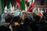 وداع با پیکر مطهر سردار شهید امیرمحمدی در شب‌های حماسی کرمان