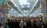 تشییع باشکوه پیکر مطهر سردار شهید امیرمحمدی از مصلی نمازجمعه به سمت گلزار شهدای کرمان