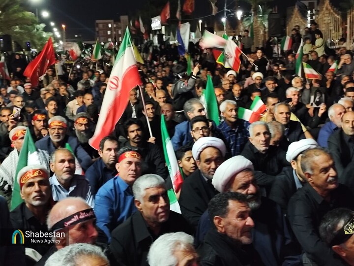 گفتگوی مردمی شبستان در شب‌های اقتدار و دفاع از ایران جان در جیرفت