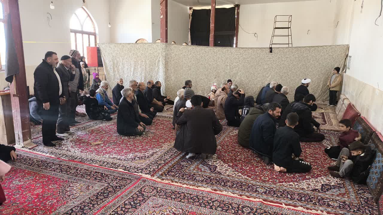 تلاش اهالی شهابیه برای احیای مسجد آسیب‌دیده از حملات آمریکایی-صهیونیستی