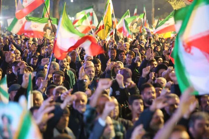 شیرگاه در خط مقدم حمایت از مقاومت؛ میدان‌داری پرشور کانون جوادالائمه در محکومیت جنایات صهیونی آمریکایی