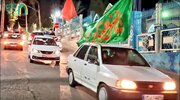 شور خیابان‌های شهر زیارتی جوپار در شب‌های حماسه