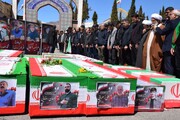 آسمان محلات در غم شهدای جنگ رمضان؛ تشییع پیکرهای مطهر ۱۱ شهید حملات اخیر دشمن آمریکایی-صهیونیستی